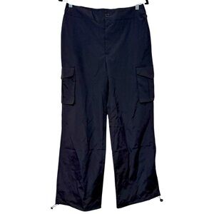 Blenca Black Cargo Pants‎ Sz L Drawstring Bottom